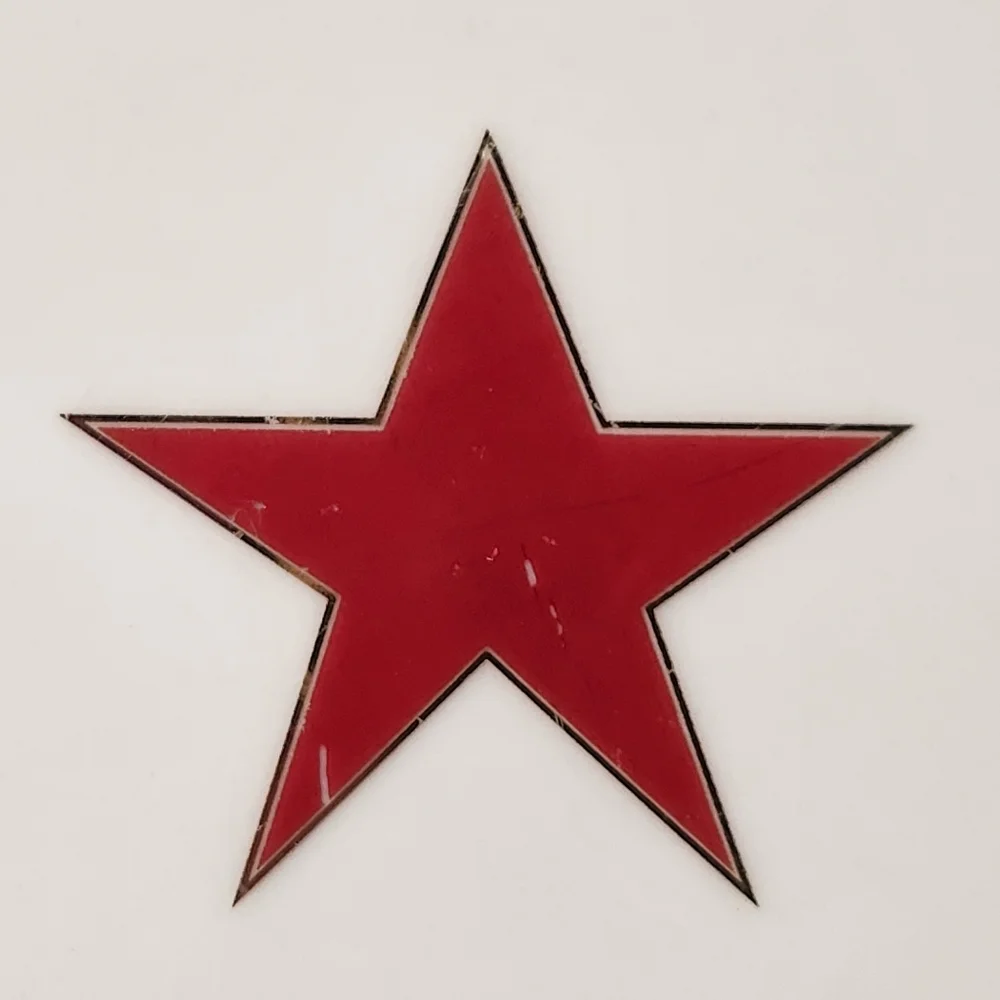 Pier 1 Celebration Star Plates – Set of 4 (Red, Blue, Green, Purple) – Porcelain